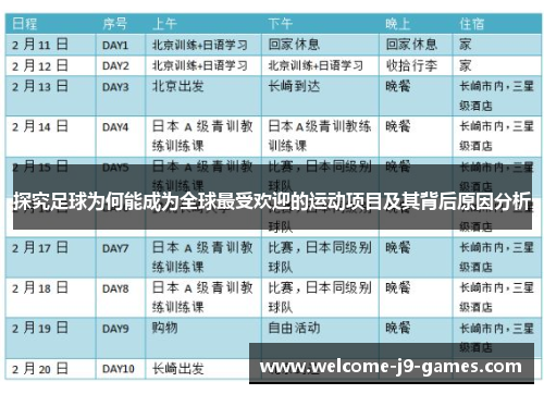 探究足球为何能成为全球最受欢迎的运动项目及其背后原因分析