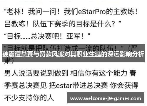 魏震遭禁赛与罚款风波对其职业生涯的深远影响分析